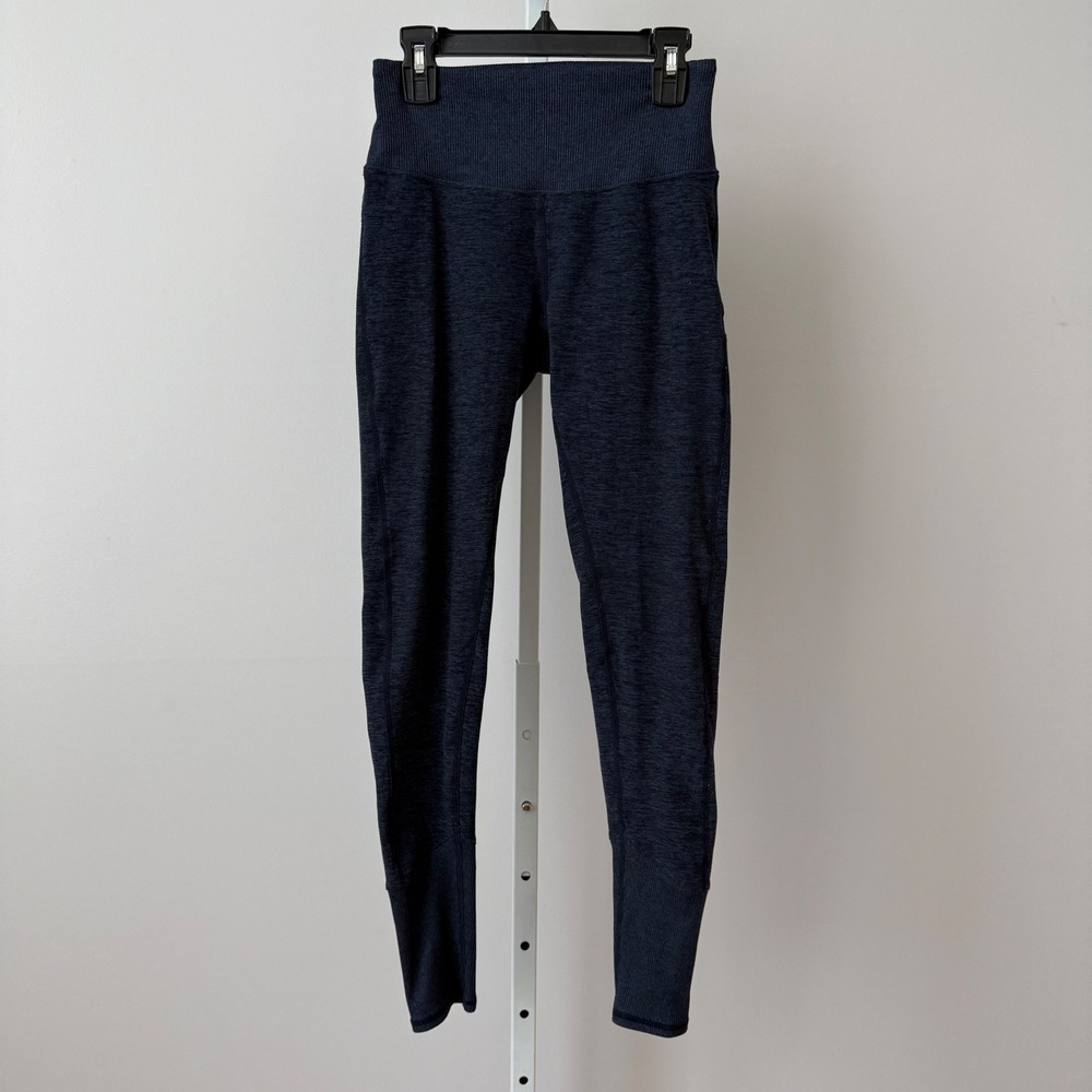 Alo Yoga sz XS  High Waist Alosoft Lounge Leggings Navy Blue Heather Athleisure‎